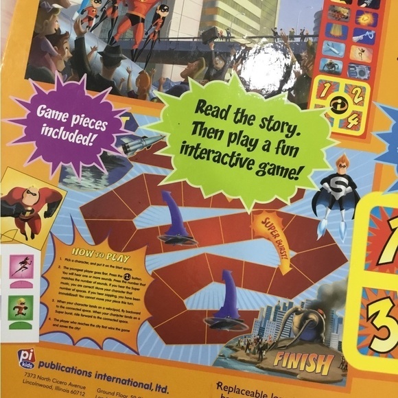Disneys The Incredibles interactive play a sound book - Picture 4 of 14